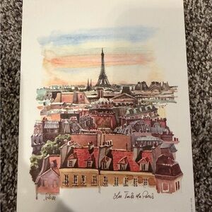 Paris Skyline Art Print